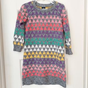 Baby GAP Sweater Dress Geometric Triangles Toddler 5 Years